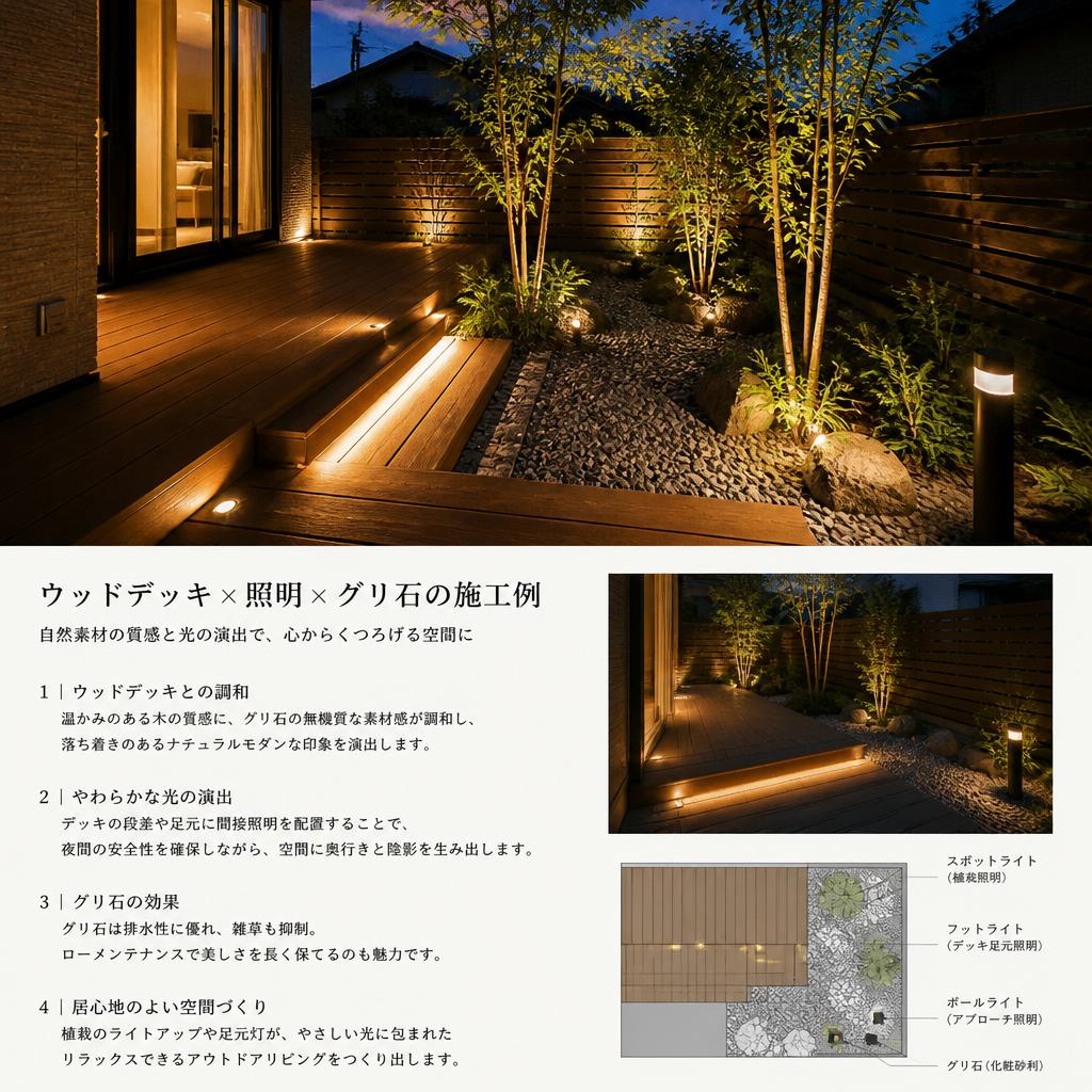ウッドデッキとの調和